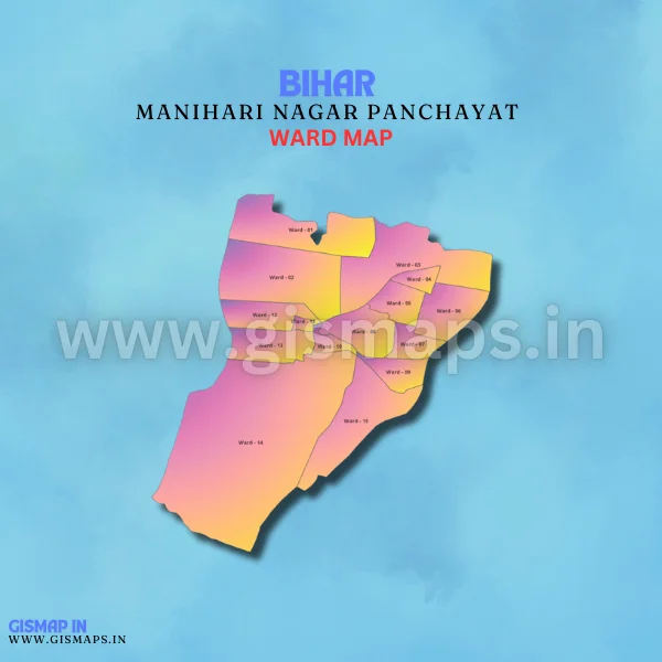 Manihari Nagar Panchayat Ward Map